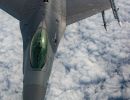 F-16 pilots, KC-135 crews team for mid-air refueling training