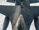 F-16 pilots, KC-135 crews team for mid-air refueling training